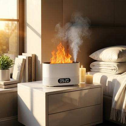 Flame Humidifier With Clock Bedroom Of Intelligent Timed Fragrance Spraying Machine For Home Use